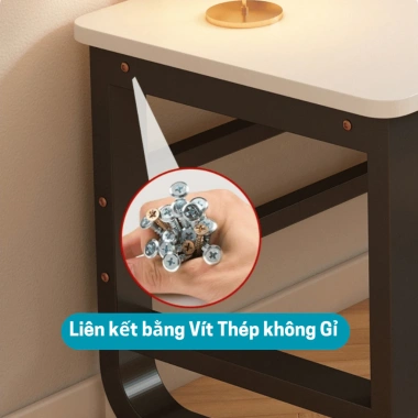 Bàn làm việc PC chân U uốn cong sơn tĩnh điện, mặt MDF 15mm, chịu tải 250kg - 605.000đ 4