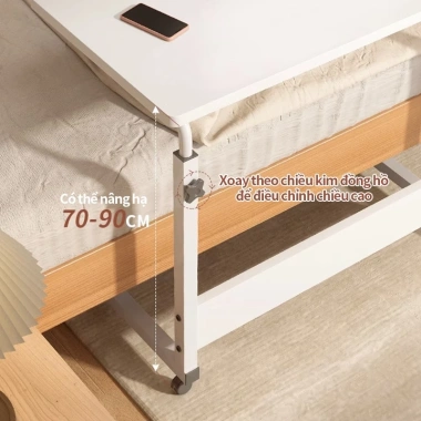 Bàn làm việc rút 3 tầng di động nâng hạ thông minh, bánh xe di chuyển đa năng - Giá 169.000₫ 7