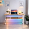 Bàn làm việc và học 5C T-Table giá sách 1,2m x 55cm, khung sắt 25x25mm sơn tĩnh điện, mặt gỗ dày - giảm còn 599.000đ 5