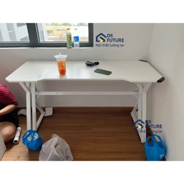 Bàn làm việc và học chân X hiện đại, mặt gỗ MDF bo góc an toàn, chân sắt sơn tĩnh điện - Giá chỉ 591.000₫