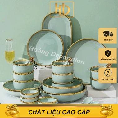 Bán Lẻ Bát Đĩa Màu Xanh Mint - Bát Cơm Chén Đĩa Ngọc Xanh, Giá 48.000đ