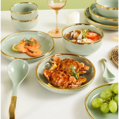 Bán Lẻ Bát Đĩa Màu Xanh Mint - Bát Cơm Chén Đĩa Ngọc Xanh, Giá 48.000đ