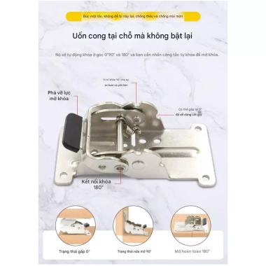Bản lề chân bàn gập - Chân bàn học sinh gấp gọn, xếp gọn, giá ưu đãi 13.998 VND