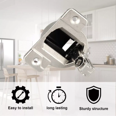 Bản lề cửa tủ LOUM thay thế Blum 110° xoắn ốc 33 bản, 8 gói - Giá chỉ 795.717₫ 3