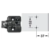 Bản lề Hafele màu đen 315.20.752 - Giảm chấn, giá chỉ 50.600đ, chất lượng cao cho tủ 6