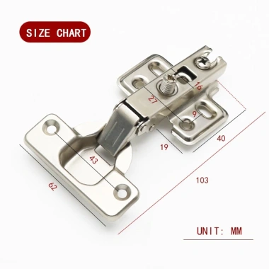 Bản lề inox tủ giảm chấn cao cấp, chống gỉ, bật êm, bền lâu - giá chỉ 16.500₫, giao nhanh, không ưng hoàn tiền 4