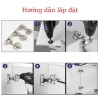 Bản lề inox tủ giảm chấn cao cấp, chống gỉ, bật êm, bền lâu - giá chỉ 16.500₫, giao nhanh, không ưng hoàn tiền 6