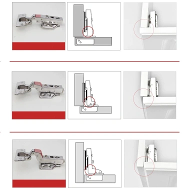 Bản lề inox tủ giảm chấn cao cấp, chống gỉ, bật êm, bền lâu - giá chỉ 16.500₫, giao nhanh, không ưng hoàn tiền 7