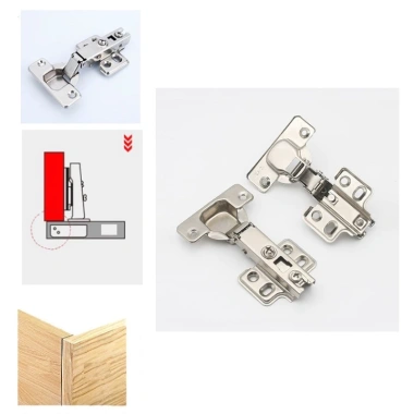 Bản lề inox tủ giảm chấn cao cấp, chống gỉ, bật êm, bền lâu - giá chỉ 16.500₫, giao nhanh, không ưng hoàn tiền 8