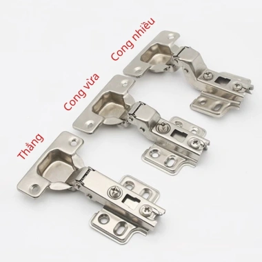 Bản lề inox tủ giảm chấn cao cấp, chống gỉ, bật êm, bền lâu - giá chỉ 16.500₫, giao nhanh, không ưng hoàn tiền 10