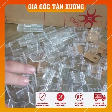 Bản Lề Mica cho cửa tủ nhựa, tủ mica, nắp thùng - Giá chỉ 9.500đ, giảm mạnh 3