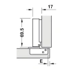 Bản Lề Trùm Ngoài, Trùm Nửa, Lọt Lòng Hafele Metalla SM 110° giá chỉ 39.100 VND giảm 8.820 VND 6