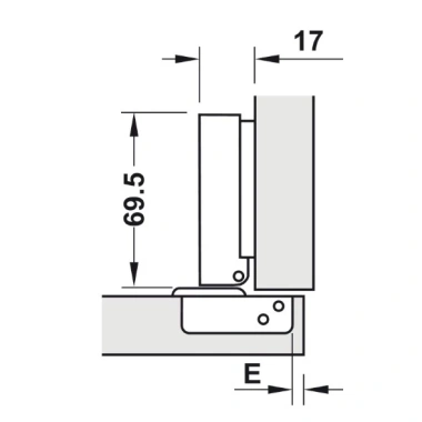 Bản Lề Trùm Ngoài, Trùm Nửa, Lọt Lòng Hafele Metalla SM 110° giá chỉ 39.100 VND giảm 8.820 VND