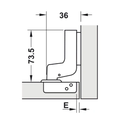 Bản Lề Trùm Ngoài, Trùm Nửa, Lọt Lòng Hafele Metalla SM 110° giá chỉ 39.100 VND giảm 8.820 VND