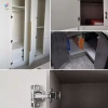 Bản lề tủ 165/180° bộ đệm thủy lực giảm chấn im lặng, điều chỉnh cho tủ bếp, tủ quần áo cửa 3D 2