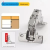 Bản lề tủ 165/180° bộ đệm thủy lực giảm chấn im lặng, điều chỉnh cho tủ bếp, tủ quần áo cửa 3D 9