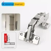 Bản lề tủ 165/180° bộ đệm thủy lực giảm chấn im lặng, điều chỉnh cho tủ bếp, tủ quần áo cửa 3D 10