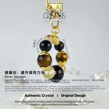 Bản Mệnh Phật 2.026 Hộ Thân - Móc Khóa Obsidian Hắc Diệu, Thạch Anh Tóc Vàng, Khai Vận May Mắn - Giá Ưu Đãi 699.999đ 8