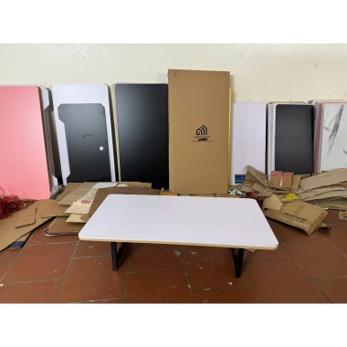 Bàn ngồi bệt kiểu Nhật gấp gọn đa năng, gỗ chắc chịu tải cao, bo tròn 4 góc - 300.000 VND