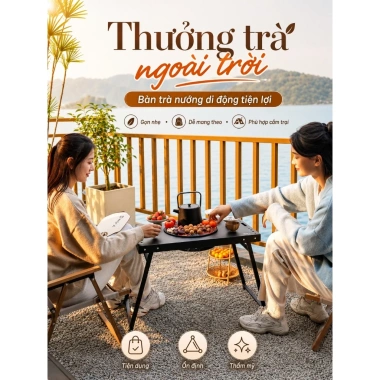 Bàn nướng đa chức năng cắm trại, du lịch gia đình – Thiết kế ngoài trời tiện lợi, giá tốt