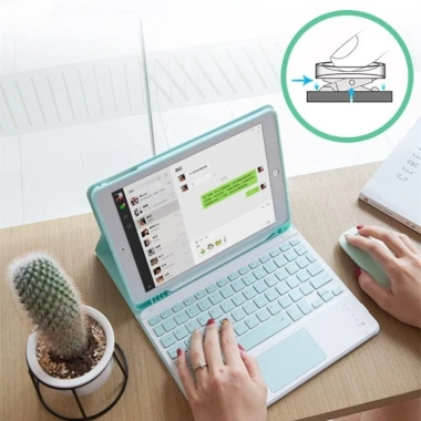 Bàn Phím Bluetooth 10 inch 3 trong 1 Không Dây và Chuột Nhẹ Di Động cho iPad Samsung Xiaomi - 68.000 VND 6 Bàn Phím Bluetooth 10 inch 3 trong 1 Không Dây và Chuột Nhẹ Di Động cho iPad Samsung Xiaomi - 68.000 VND 6