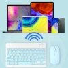 Bàn phím Bluetooth 10 inch mỏng nhẹ, kèm chuột, phù hợp cho điện thoại và máy tính bảng 7