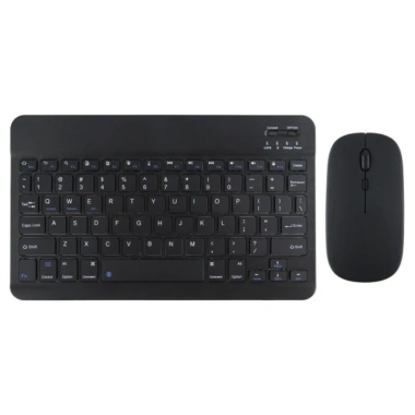 Bàn phím Bluetooth 10 inch mỏng nhẹ, kèm chuột, phù hợp cho điện thoại và máy tính bảng
