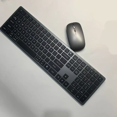 Bàn phím Bluetooth 3 thiết bị + 2.4G không dây Full Size, gõ êm, sạc Type‑C, 400.000₫