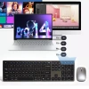 Bàn phím Bluetooth 3 thiết bị + 2.4G không dây Full Size, gõ êm, sạc Type‑C, 400.000₫ 5