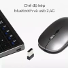 Bàn phím Bluetooth 3 thiết bị + 2.4G không dây Full Size, gõ êm, sạc Type‑C, 400.000₫ 9