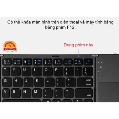 Bàn Phím Bluetooth + Bàn Di Chuột Gấp Gọn AB033 – Laptop Tablet, Giá 520.000₫