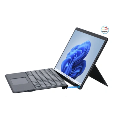 Bàn phím Bluetooth cho Surface Pro 8-11/X, miếng lót cảm ứng, đèn nền, vỏ cao cấp