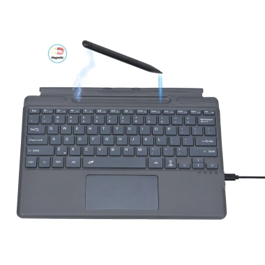 Bàn phím Bluetooth cho Surface Pro 8-11/X, miếng lót cảm ứng, đèn nền, vỏ cao cấp