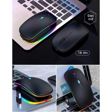 Bàn Phím Bluetooth + Chuột BT5.1 Đèn LED - Giá 85.000, dùng cho PC, Tablet, iPad, Smartphone