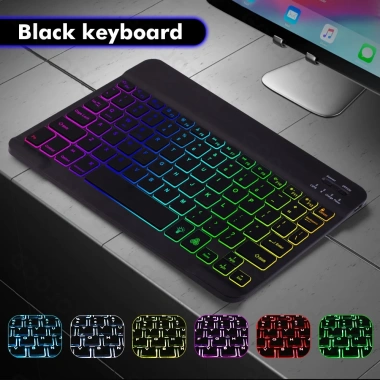 Bàn Phím Bluetooth + Chuột BT5.1 Đèn LED - Giá 85.000, dùng cho PC, Tablet, iPad, Smartphone