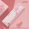 Bàn phím Bluetooth có dây cho tablet, PC, laptop - thiết kế thỏ trà sữa nữ tính 10