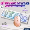 Bàn phím Bluetooth FreeWolf K100 + Chuột X7 fullsize, gõ êm giảm ồn, chỉ 619.000₫