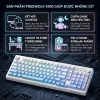 Bàn phím Bluetooth FreeWolf K100 + Chuột X7 fullsize, gõ êm giảm ồn, chỉ 619.000₫ 2