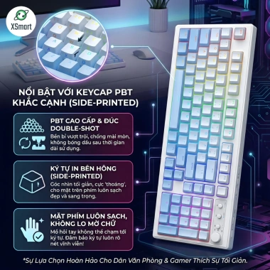 Bàn phím Bluetooth FreeWolf K100 + Chuột X7 fullsize, gõ êm giảm ồn, chỉ 619.000₫ 6