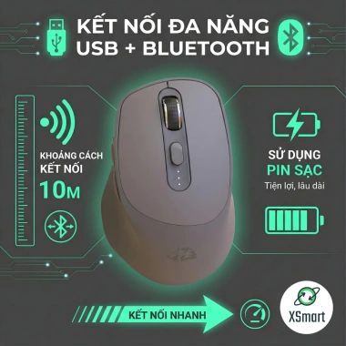 Bàn phím Bluetooth FreeWolf K100 + Chuột X7 fullsize, gõ êm giảm ồn, chỉ 619.000₫ 9