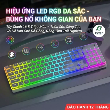 Bàn Phím Bluetooth FreeWolf M104 4.000mAh 3 Chế Độ Kết Nối LED RGB - Gõ Êm Giá Ưu Đãi 569k 3 Bàn Phím Bluetooth FreeWolf M104 4.000mAh 3 Chế Độ Kết Nối LED RGB - Gõ Êm Giá Ưu Đãi 569k 3