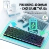 Bàn Phím Bluetooth FreeWolf M104 4.000mAh 3 Chế Độ Kết Nối LED RGB - Gõ Êm Giá Ưu Đãi 569k 4
