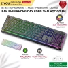Bàn phím Bluetooth FreeWolf M104 LED RGB, pin 4.000mAh, gõ êm giảm ồn - 599.000