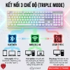 Bàn phím Bluetooth FreeWolf M104 LED RGB, pin 4.000mAh, gõ êm giảm ồn - 599.000 2