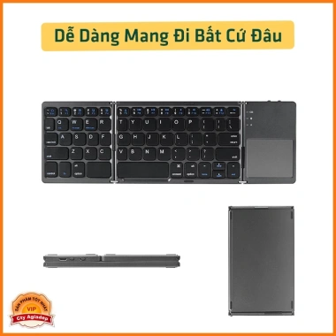 Bàn Phím Bluetooth Gập Gọn AB033 - Sang Trọng, Mỏng Nhẹ, Hiệu Năng Mạnh Mẽ, 520k