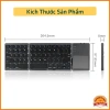 Bàn Phím Bluetooth Gập Gọn AB033 - Sang Trọng, Mỏng Nhẹ, Hiệu Năng Mạnh Mẽ, 520k 9