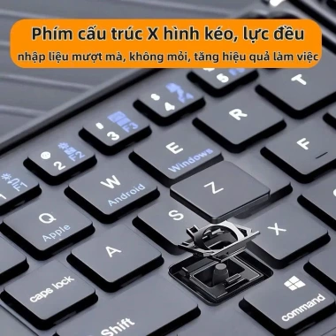 Bàn phím Bluetooth gập gọn, hỗ trợ Windows, Mac, iOS, Android – kết nối điện thoại, laptop, tablet
