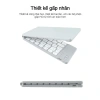 Bàn phím Bluetooth gấp gọn mini không dây, đa năng cho laptop tablet điện thoại 6