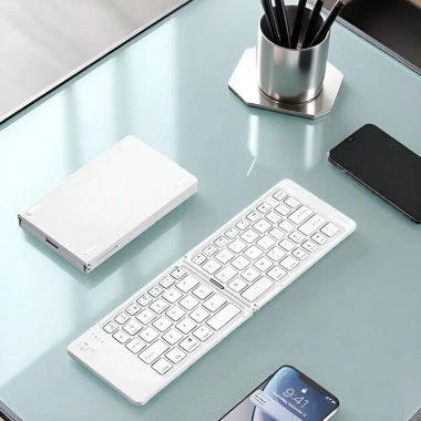Bàn phím Bluetooth gấp gọn, tương thích Windows Mac iOS Android, kết nối điện thoại, laptop, tablet, giá 245.000₫