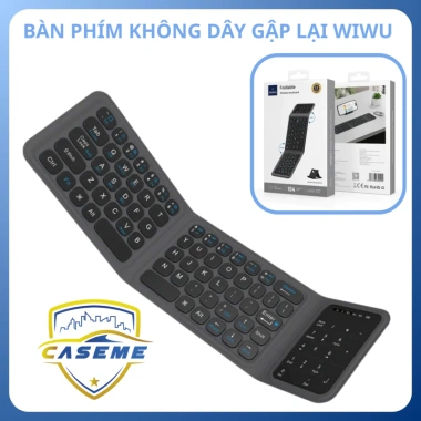 Bàn Phím Bluetooth Gập Gọn WiWU FMK-05 - V5.2, Pin 40h, Kèm Túi Đựng & Giá Đỡ
